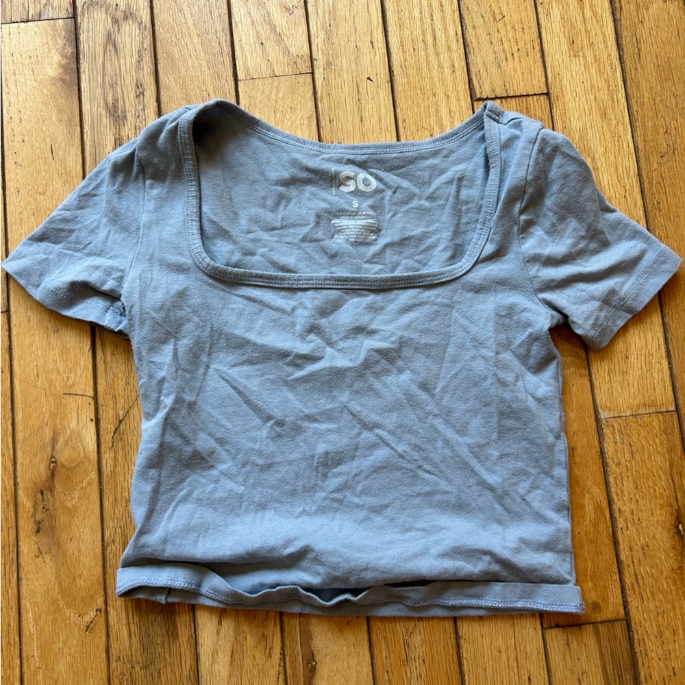 Cropped Baby Tee Lot Blue, Black, White